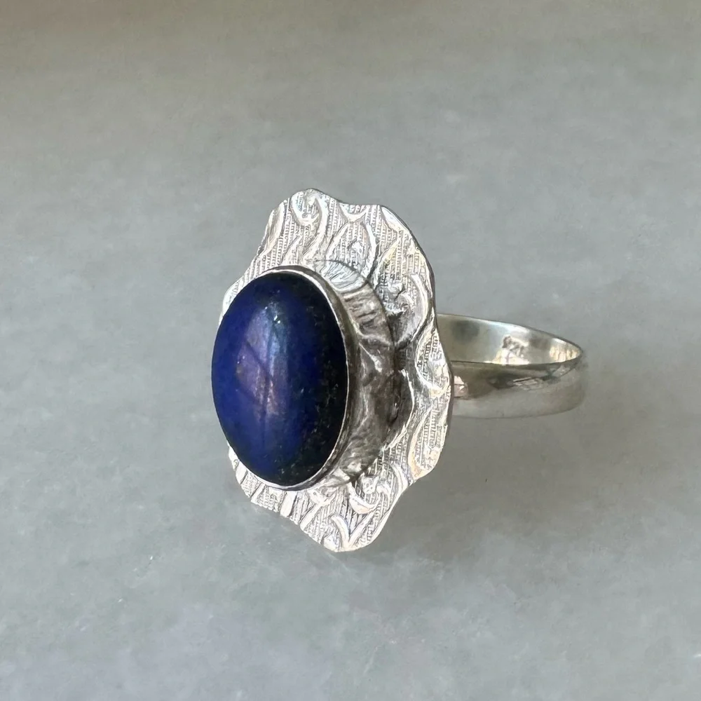 NWOT Sundance Seascape Ring, Lapis Lazuli, Sterling Silver